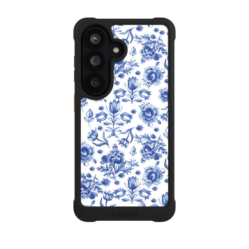 Galaxy S26 NIVOmax Motif à Fleurs - Faïence de Delft