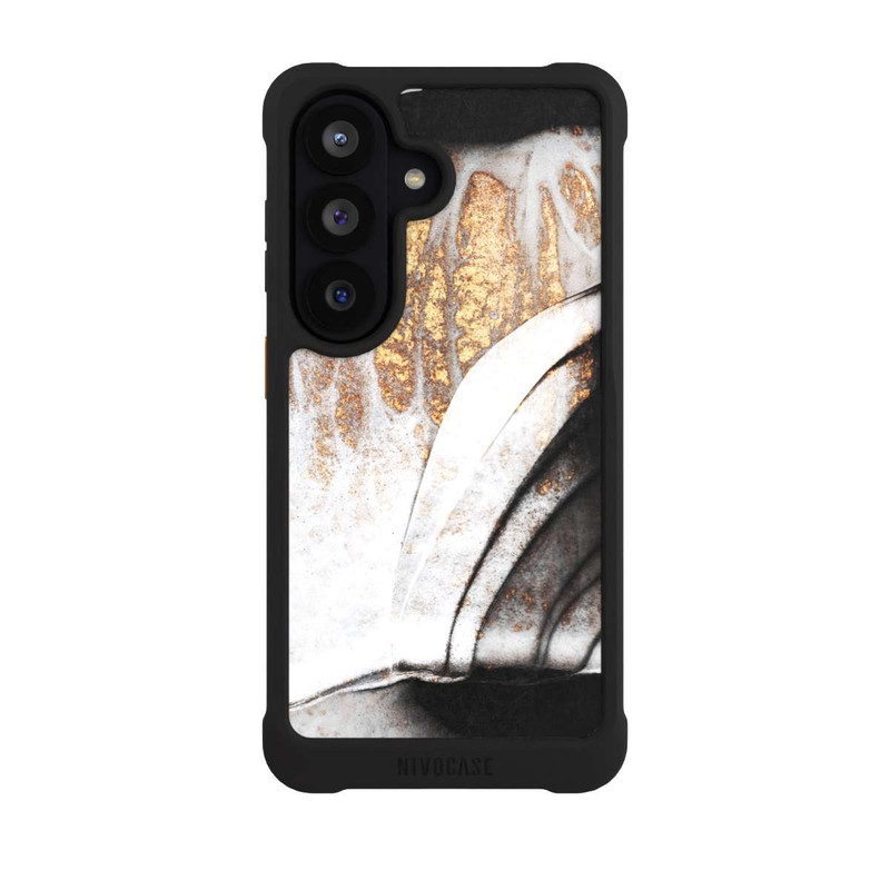 Galaxy S26 NIVOmax Schwarze und goldene Adern