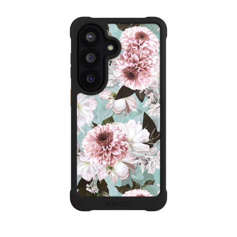 Galaxy S26 NIVOmax Fond des Fleurs Bleus Baroques