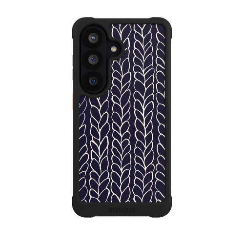Samsung Galaxy S26 NIVOmax Wool Braids Drawings Navy
