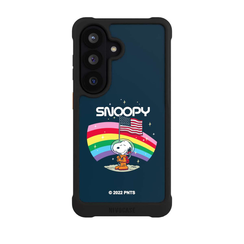 Galaxy S26 NIVOmax Snoopy Space Traveller Rainbow