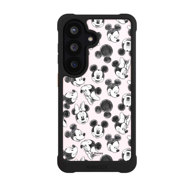 Galaxy S26 NIVOmax Minnie & Mickey Viele Gesichter Pink
