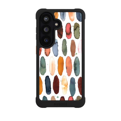 Samsung Galaxy S26 NIVOmax Watercolor Dashes Mineral Terracotta