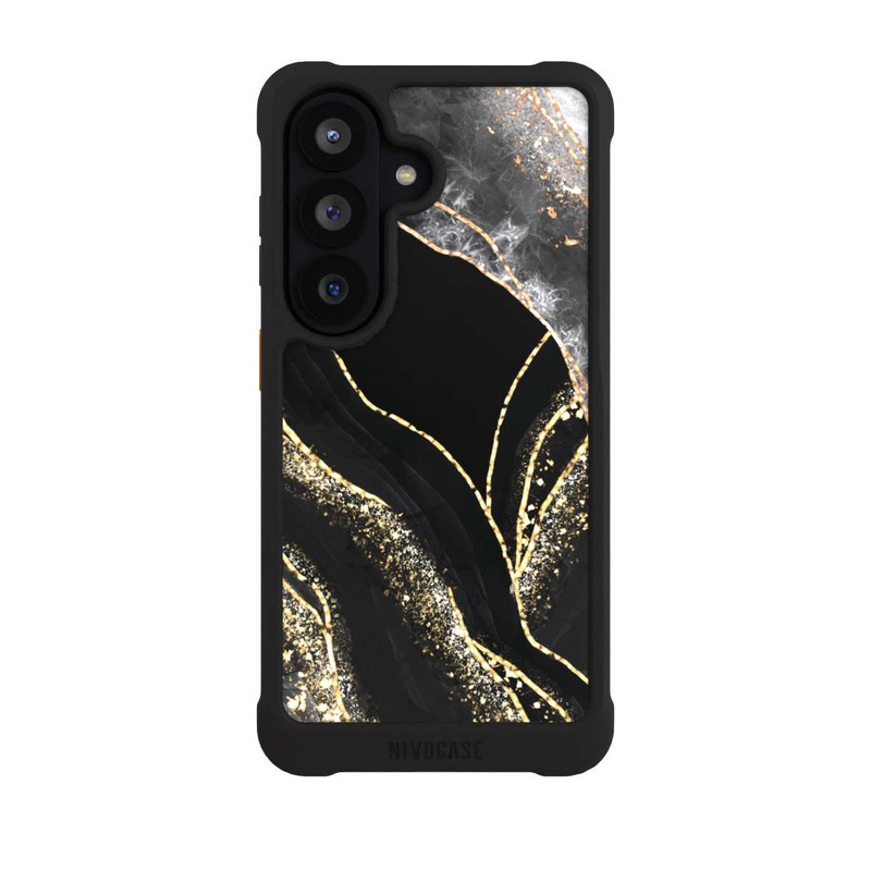 Galaxy S26 NIVOmax Dunkler Marmor Gold