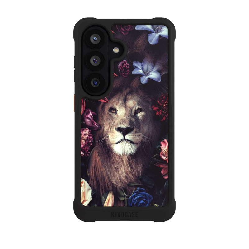 Galaxy S26 NIVOmax Lion & Fleurs Colorées