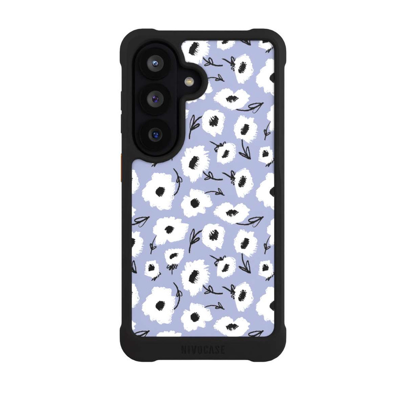 Galaxy S26 NIVOmax Pattern Fleurs Lilas