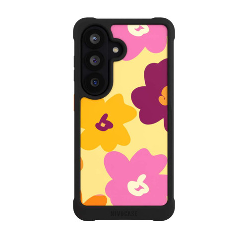 Samsung Galaxy S26 NIVOmax Retro Blumenmuster bunt