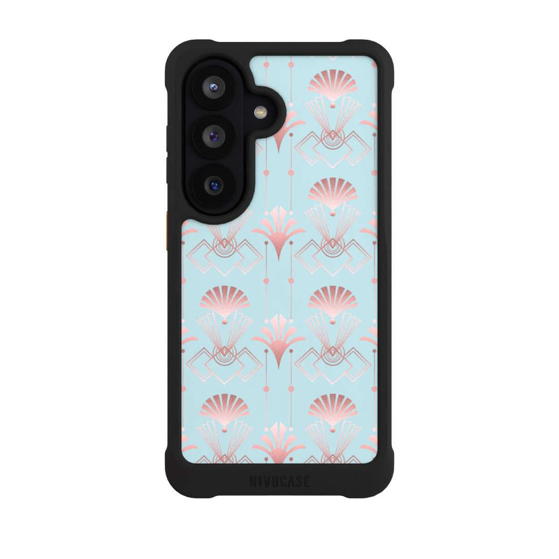 Galaxy S26 NIVOmax Art Deco Rose Gold Elegance Blue
