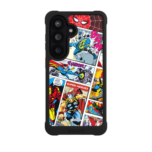 Samsung Galaxy S26 NIVOmax Marvel Retro Comic Blue
