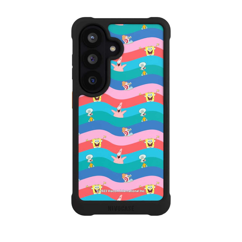 Galaxy S26 NIVOmax Spongebob Freunde Bunte Wellen
