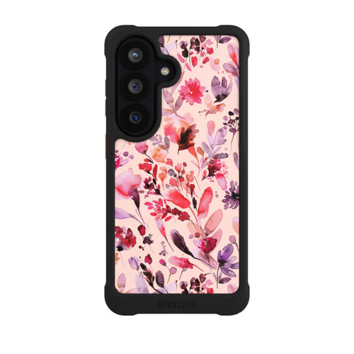 Samsung Galaxy S26 NIVOmax Künstlerische Blumen Viva Magenta