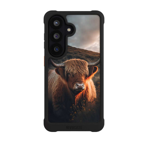 Samsung Galaxy S26 NIVOmax Hochland Rind mit großen Hörnern mit KI