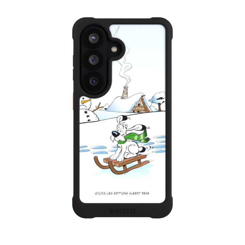Galaxy S26 NIVOmax Idéfix fait du traîneau