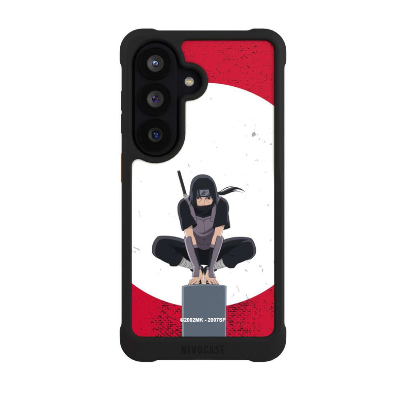 Galaxy S26 NIVOmax Itachi Uchiha Symbol Roter Hintergrund