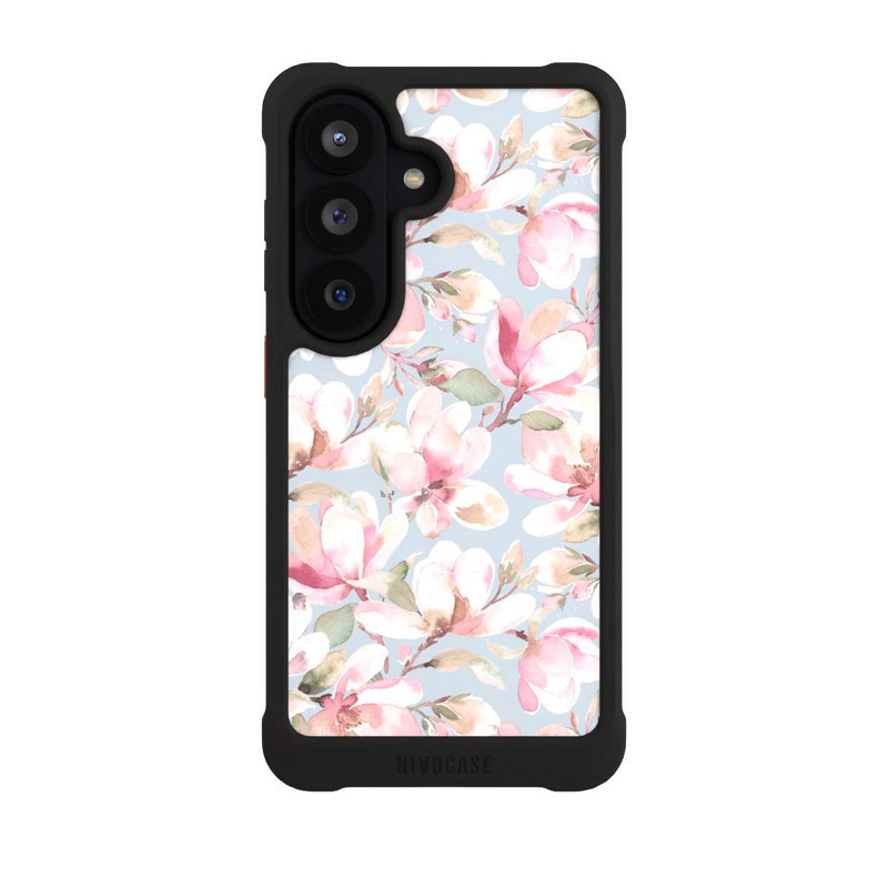 Galaxy S26 NIVOmax Magnolien Blumen Pastellrosa