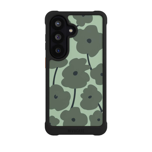Samsung Galaxy S26 NIVOmax Minimalistische Blumen Grün