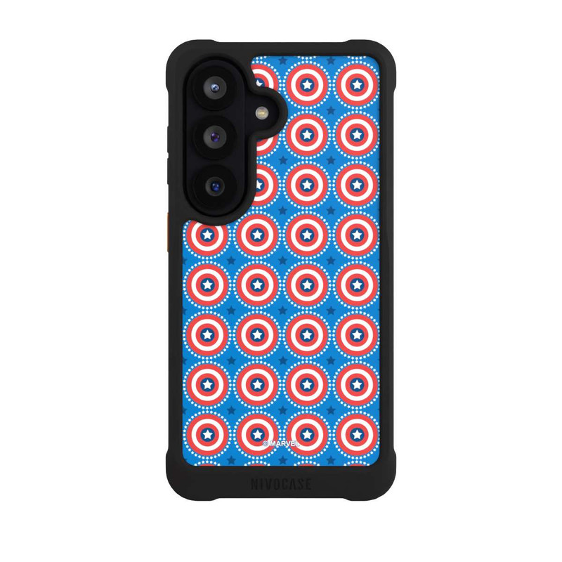 Galaxy S26 NIVOmax Captain American Shield Pattern