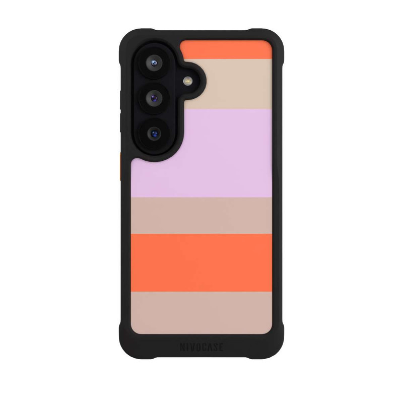 Galaxy S26 NIVOmax Moca Lila Orange Stripes