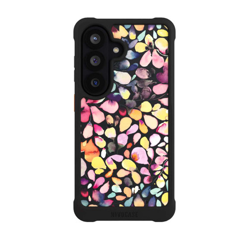 Samsung Galaxy S26 NIVOmax Eukalyptus Aquarellblätter Schwarz