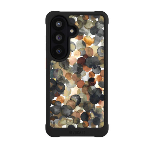 Samsung Galaxy S26 NIVOmax Watercolor Dots Brown Pattern