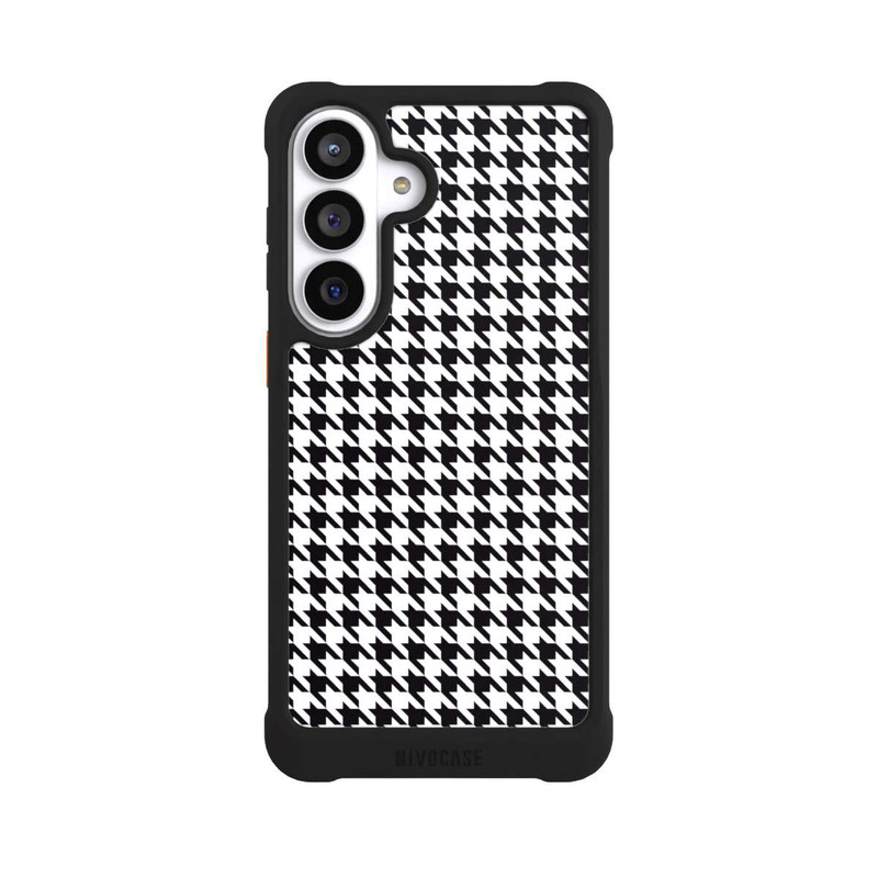 Galaxy S26+ NIVOmax Houndstooth black-white