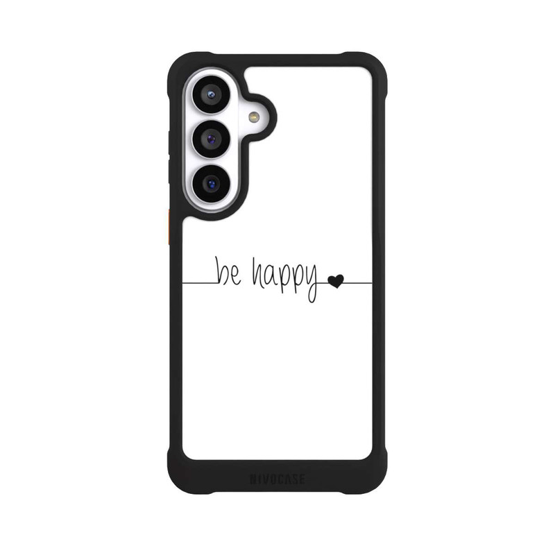 Galaxy S26+ NIVOmax Be Happy Weisser Hintergrund
