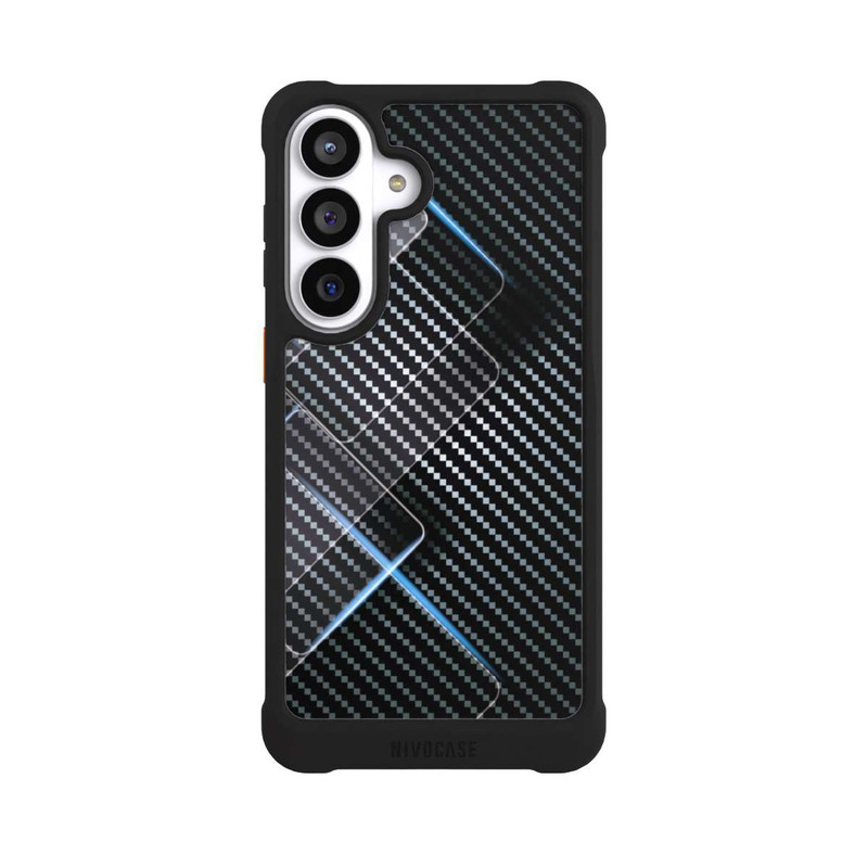 Galaxy S26+ NIVOmax Blaue Linien auf Karbon