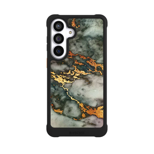 Samsung Galaxy S26+ NIVOmax Grauer und goldener Marmor Look