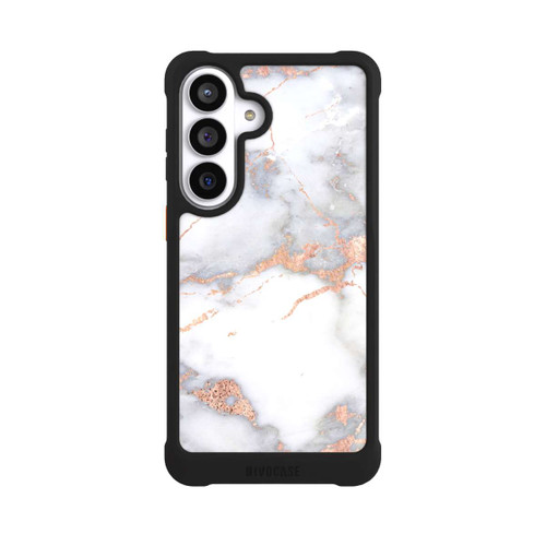 Samsung Galaxy S26+ NIVOmax White and Golden Marble Look