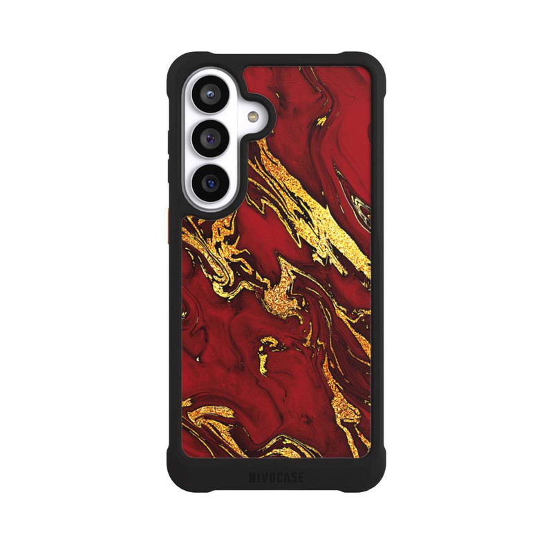 Galaxy S26+ NIVOmax Rot Gold Marmorlook