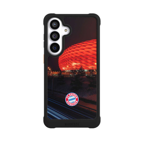 Samsung Galaxy S26+ NIVOmax Allianz Arena bei Nacht FCB