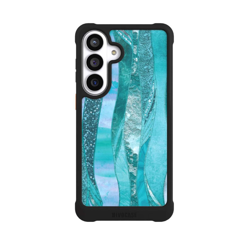 Galaxy S26+ NIVOmax glamouröser Glitzerlook blau