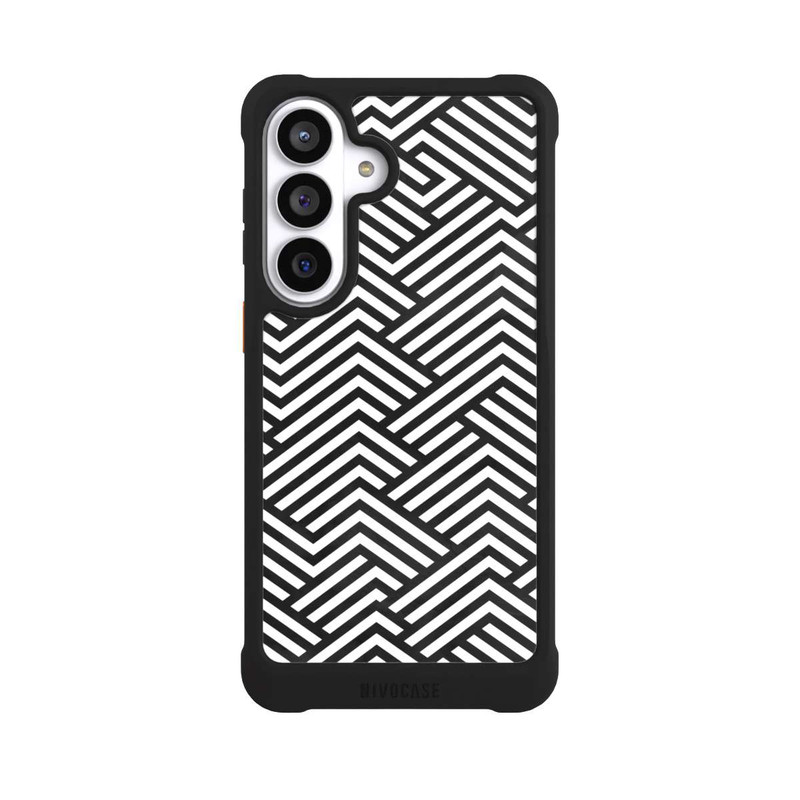 Galaxy S26+ NIVOmax Black and White ZigZag