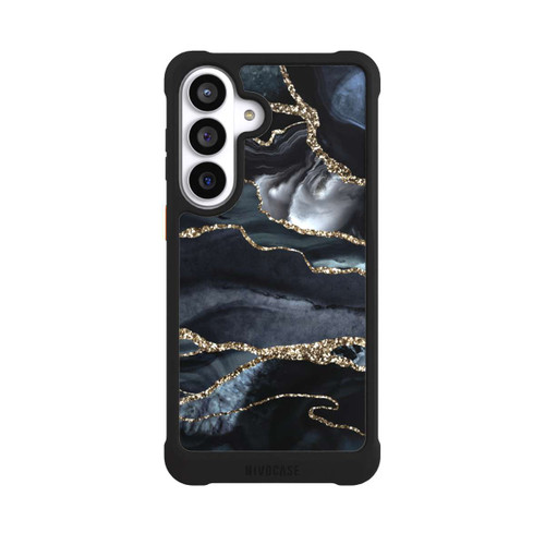 Samsung Galaxy S26+ NIVOmax Dunkler Marmor Gold Glitzerlook