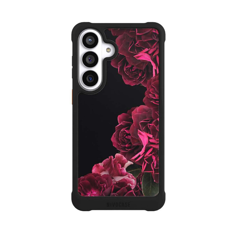 Galaxy S26+ NIVOmax Vintage Rosen auf Schwarz