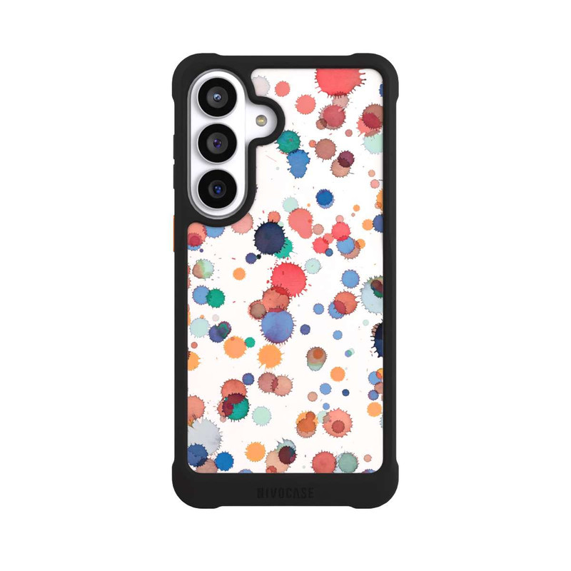 Galaxy S26+ NIVOmax Tropfen Aquarell Textur Blau Gelb