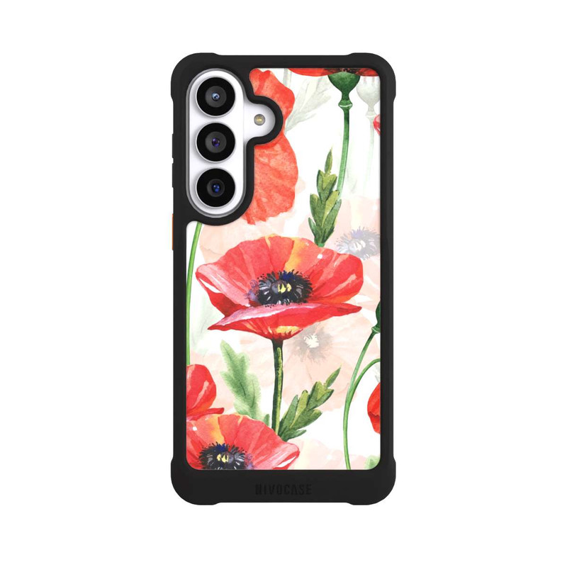 Galaxy S26+ NIVOmax Watercolor Poppies