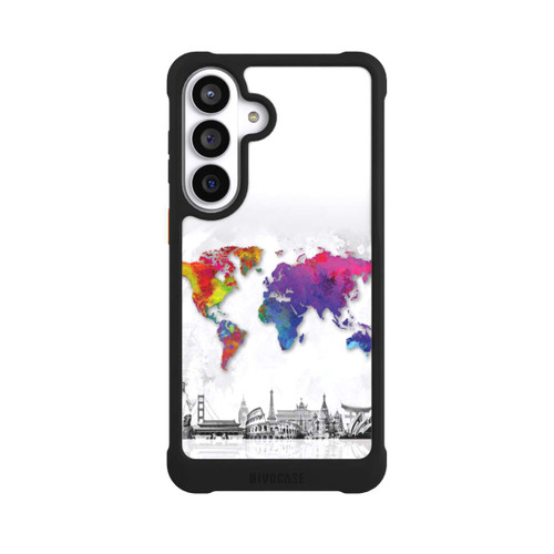 Samsung Galaxy S26+ NIVOmax Weltkarte mit Skyline