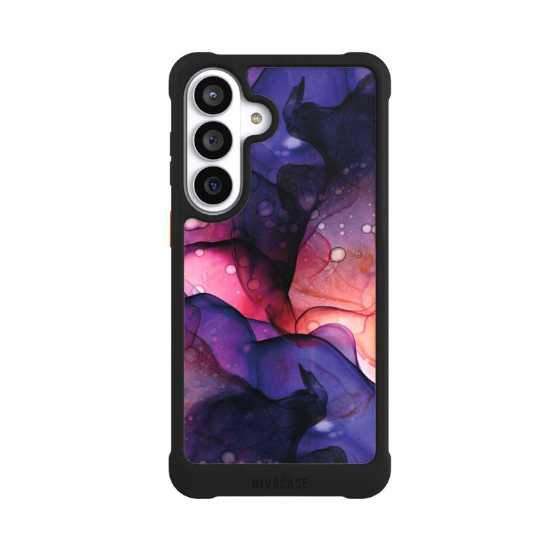 Galaxy S26+ NIVOmax Flüssige Kunst Lila-Pink