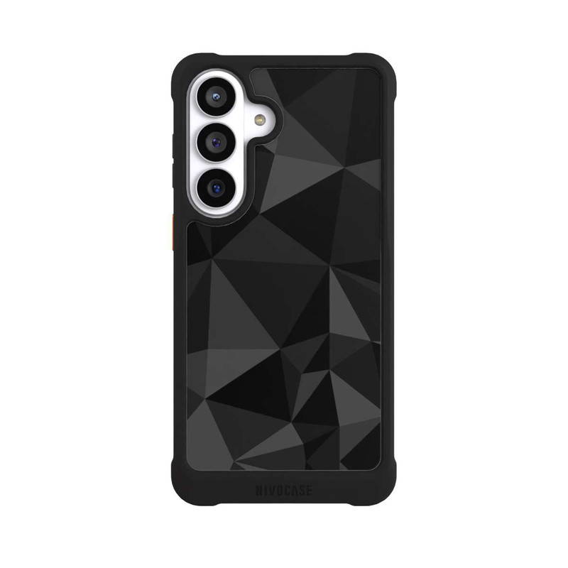 Galaxy S26+ NIVOmax Polygonmuster schwarz