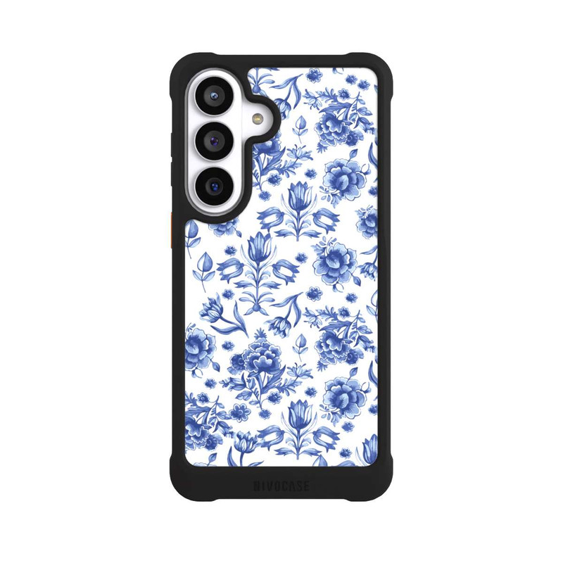Galaxy S26+ NIVOmax Motif à Fleurs - Faïence de Delft