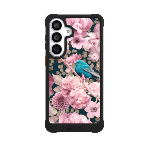 Samsung Galaxy S26+ NIVOmax Spatzen im rosa Blumenmuster
