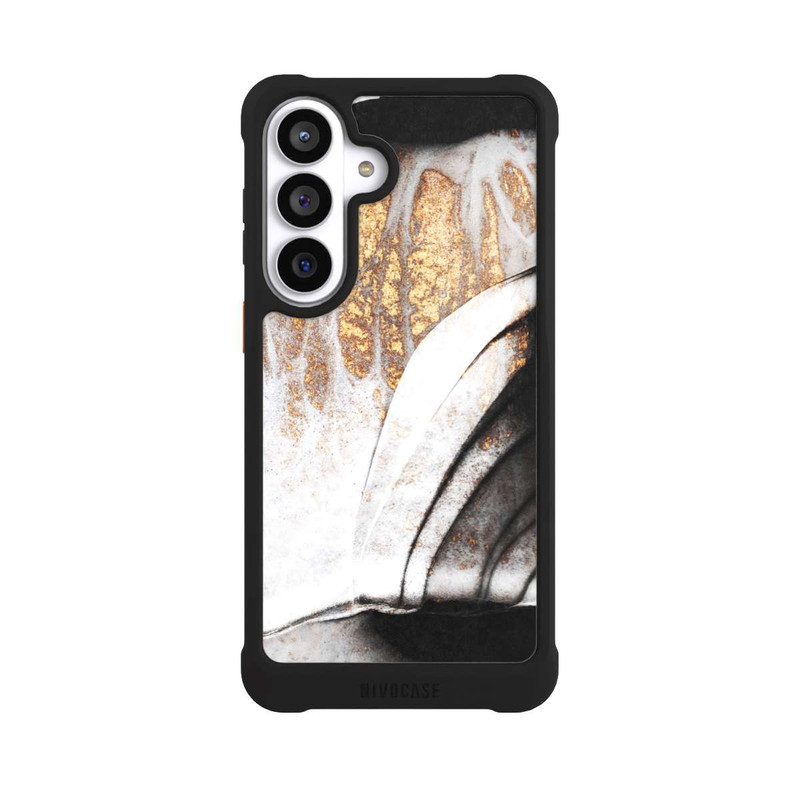 Galaxy S26+ NIVOmax Black and Gold Veins