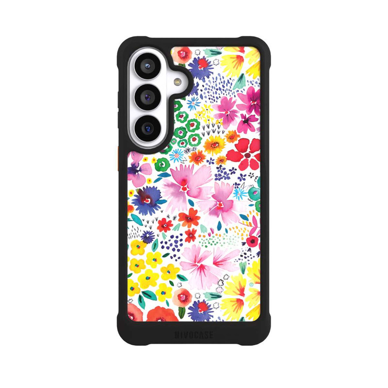 Galaxy S26+ NIVOmax Kunstvolle kleine Frühlingsblumen