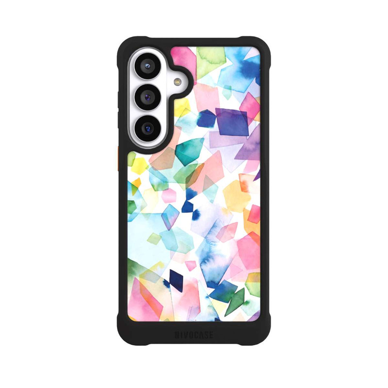 Galaxy S26+ NIVOmax Bunte Aquarelledelsteine ​​und Diamanten