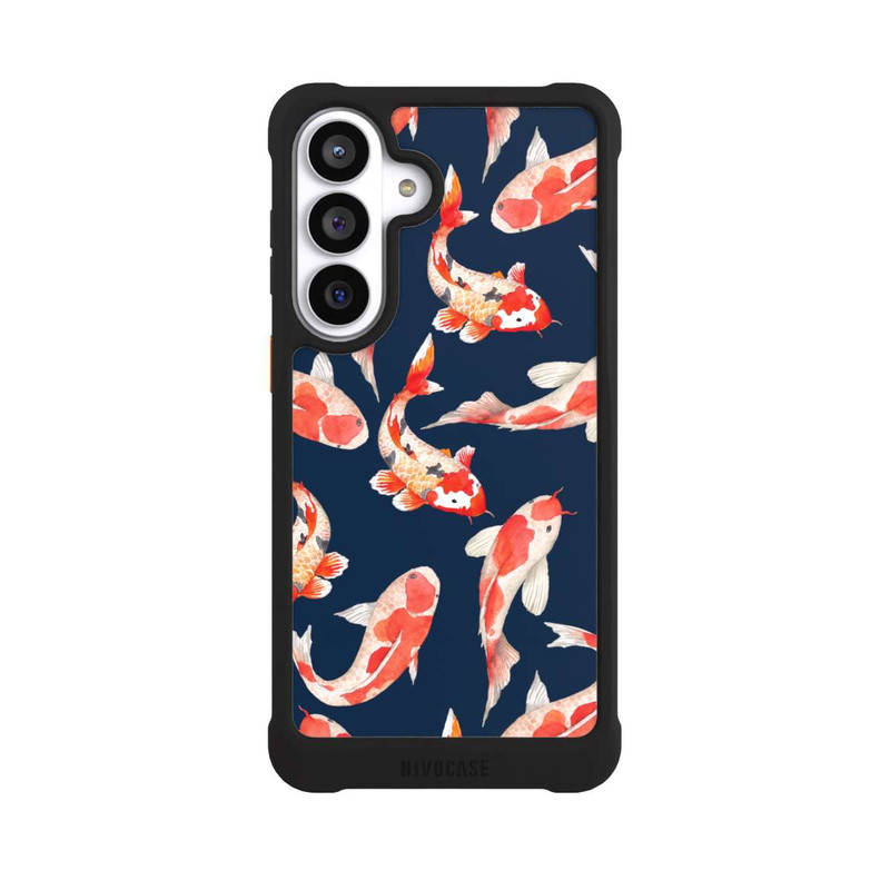 Galaxy S26+ NIVOmax Koi auf blauem Hintergrund