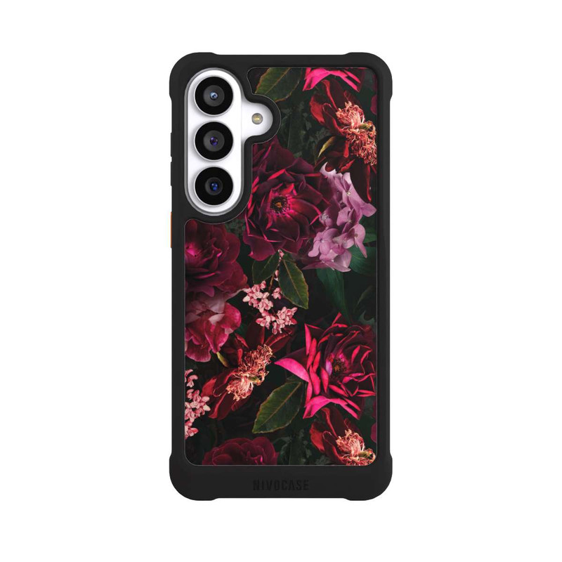 Galaxy S26+ NIVOmax Fleurs rouge foncé et roses
