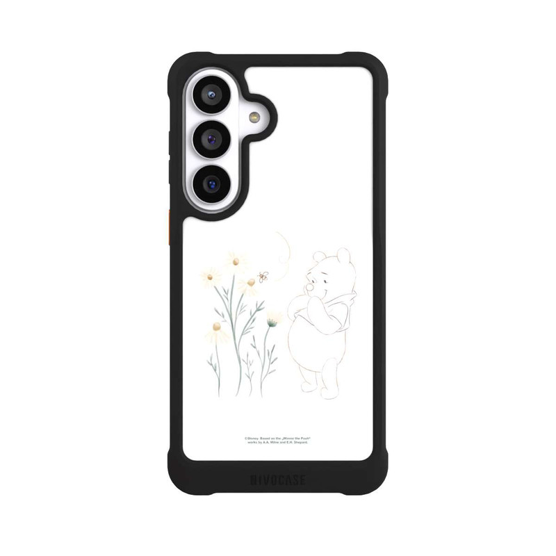 Galaxy S26+ NIVOmax Winnie Puuh sieht sich Gänseblümchen an