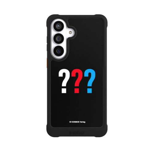Samsung Galaxy S26+ NIVOmax Drei Fragezeichen Logo