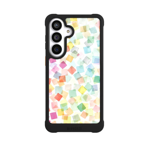 Samsung Galaxy S26+ NIVOmax Konfetti geometrische Plaids Regenbogen